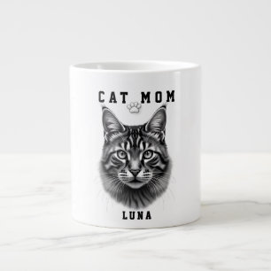 Schattig Eenvoudig Ontwerp Aangepaste Kattenmoeder Extra Grote Beker