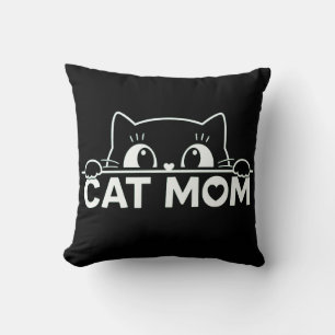 Schattig eenvoudig ontwerp vrouwen zwarte kat lief kussen