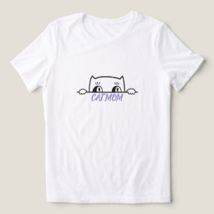 Schattig eenvoudig ontwerp vrouwen zwarte kat minn Tri-Blend shirt