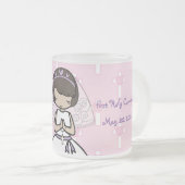 Schattig Eerste Heilige Communie kleine meisje naa Matglas Koffiemok (Voorkant rechts)