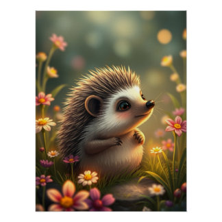 Schattig egel Poster Perfect Poster