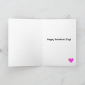 Schattig Egeltje Fietst Valentijnsdag Kaart (Binnen)