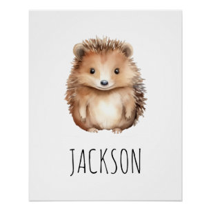 Schattig egeltje! Geslacht neutrale maatwerk Perfect Poster