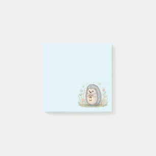 Schattig egeltje met lantaarn post-it® notes