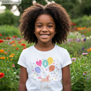 Schattig Elke Leeftijd Gelukkige Verjaardag Eenhoo T-shirt