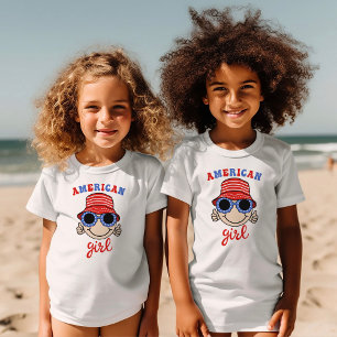 Schattig emmer Pet Amerikaans meisje T-shirt