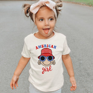Schattig emmer Pet Amerikaans meisje T-shirt