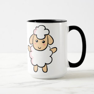 Schattig en Gelukkig Schaap Mok