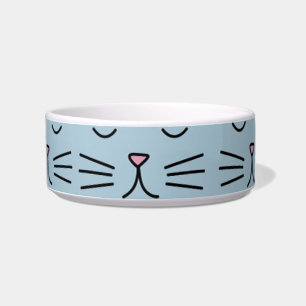 Schattig en grappig kattengezicht voerbakje