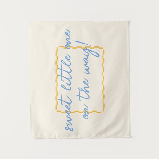 Schattig en trendy Baby shower Decor Wandkleed (Voorkant)