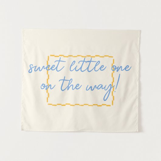 Schattig en trendy Baby shower Decor Wandkleed (Voorkant (horizontaal))