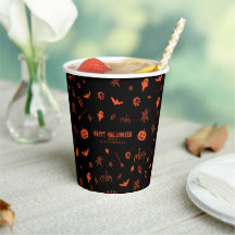 Schattig enge geest zwart oranje Halloween