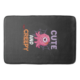 Schattig enge roze monster Halloween spinnenweb vl Badmat