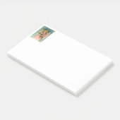Schattig engel in roze jurk post-it® notes (Schuin)