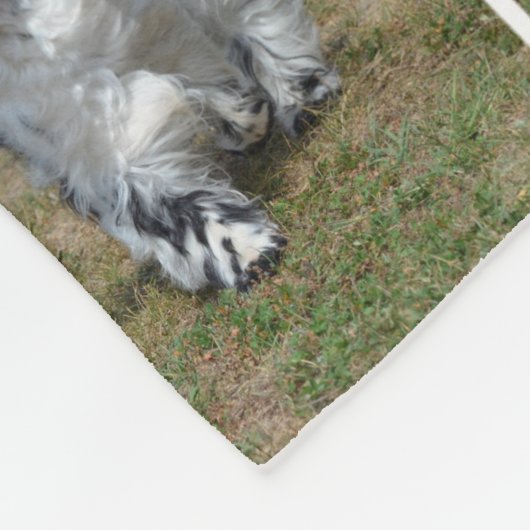 Schattig Engels Cocker Spaniel Fleece Deken (Hoek)