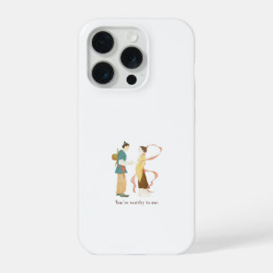 Schattig esthetisch traditioneel anime-koppel waar iPhone 15 pro hoesje