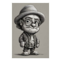 Schattig Fantasy Creature Dragen van een jas en Pe