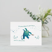 schattig folie feestdagen briefkaart (Staand Voorkant)