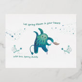 schattig folie feestdagen briefkaart (Voorkant)