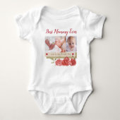 Schattig Fotocollage Beste Moeder Ooit eerste Moed Romper (Voorkant)