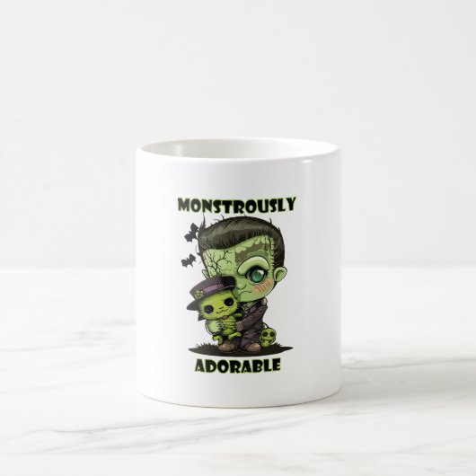 Schattig Frankenstein-monster met knuffel Koffiemok (Center)