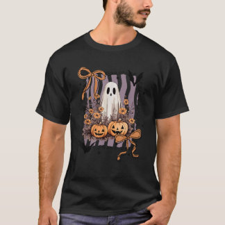 Schattig Funy Preppy Griezelige Geest Coquette Boo T-shirt