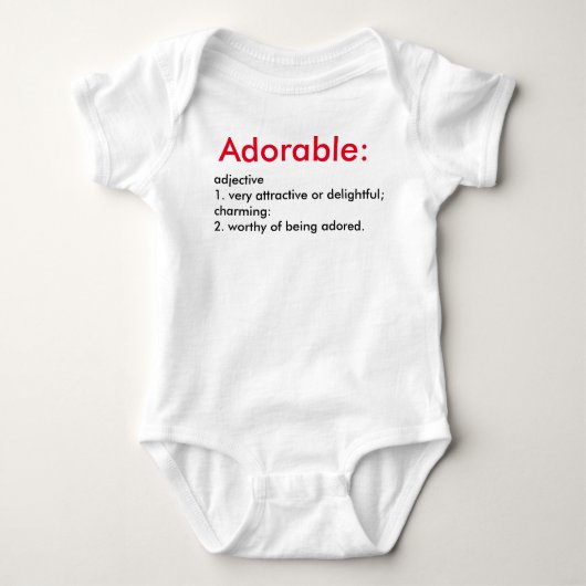 Schattig gedefinieerde Baby-crawler-Shirt Romper (Voorkant)