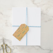 Schattig Geel Kerstfeest Cadeaulabel (Met Touw)