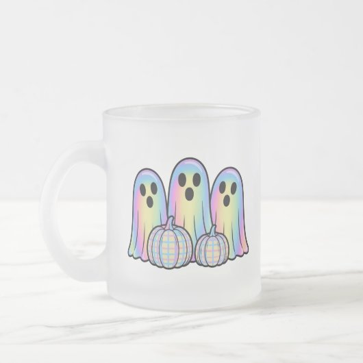 Schattig Geest Trio Halloween Koffiemok – Aardig  Matglas Koffiemok (Links)