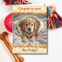 Schattig Gefeliciteerd met jullie nieuwe puppy hon