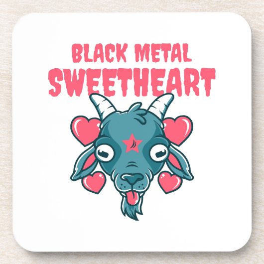 Schattig geitenkop Baphomet Bier Onderzetter (Voorkant)