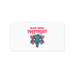 schattig geitenkop baphomet etiket
