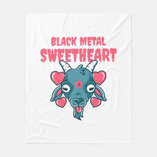 schattig geitenkop baphomet fleece deken (Voorkant)
