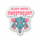schattig geitenkop baphomet sticker (Voorkant)