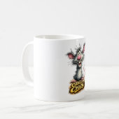 🐭💥 “Schattig & Gek!” Mok ☕😜 (Voorkant links)