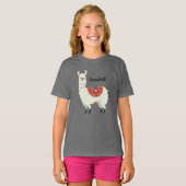 Schattig gekleed Llama T-shirt (Voorkant volledig)