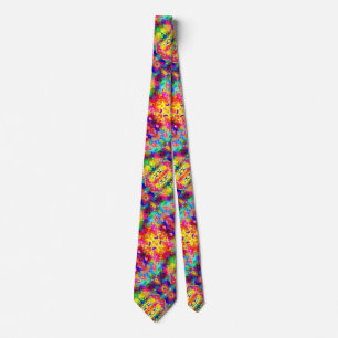 Schattig gekleurd abstract fantoom stropdas