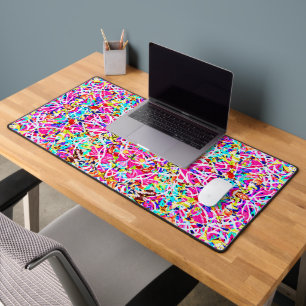 Schattig gekleurd abstract ontwerp bureaumat