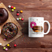 Schattig gekleurde donuts Koffie Mok