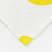Schattig gele rubberoplaadbonken fleece deken (Hoek)