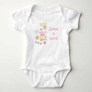 Schattig geloof pastel retro bloem vlinder romper