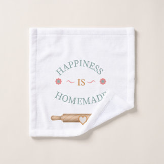 Schattig 'Geluk Komt Uit Huisgemaakte Bakkerij' Ci Washandje