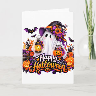 Schattig Gelukkig Halloween Spoken – Griezelig & K Kaart