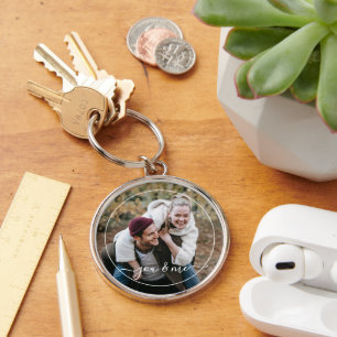 Schattig Gelukkig Jij En Ik In Liefde Klasse Elega Sleutelhanger