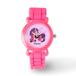 Schattig gelukkig klein paard pony Horloge
