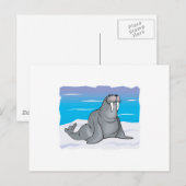 schattig gelukkig walrus briefkaart (Voorkant / Achterkant)
