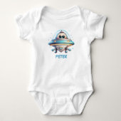 Schattig gepersonaliseerd Ufo Romper (Voorkant)