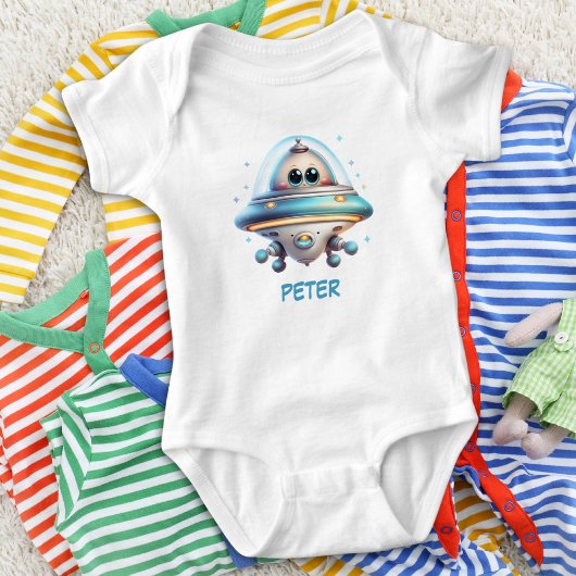 Schattig gepersonaliseerd Ufo Romper
