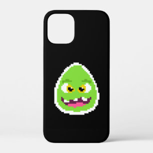 Schattig gepixelde eimonster iPhone 12 mini hoesje