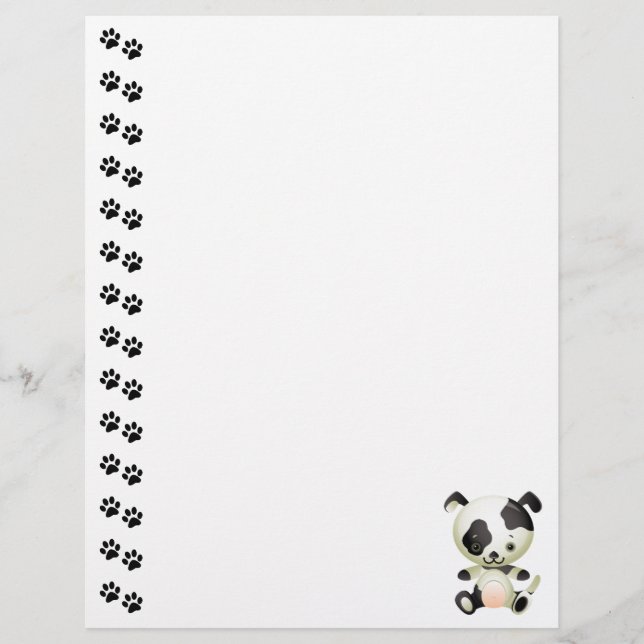 Schattig gepotte puppy Letterhead (Voorkant)
